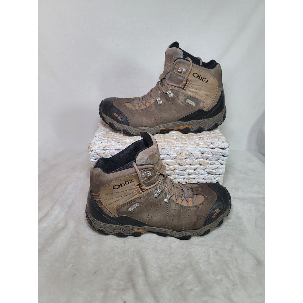 Oboz Bridger Mid B-DRY Waterproof Hiking Boots Mens 11.5 Brown Gorpcore Outdoor